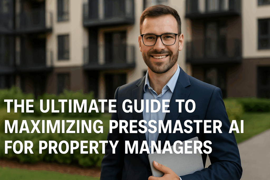 Property manager guide to maximizing Pressmaster AI efficiency.