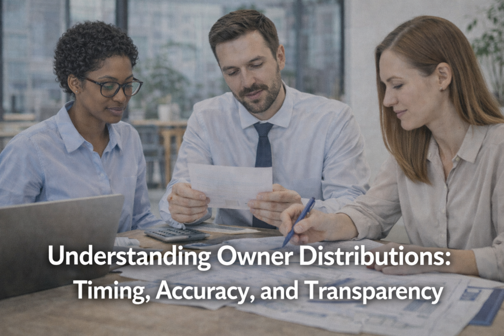 Understanding Owner Distributions: Timing, Accuracy, and Transparency